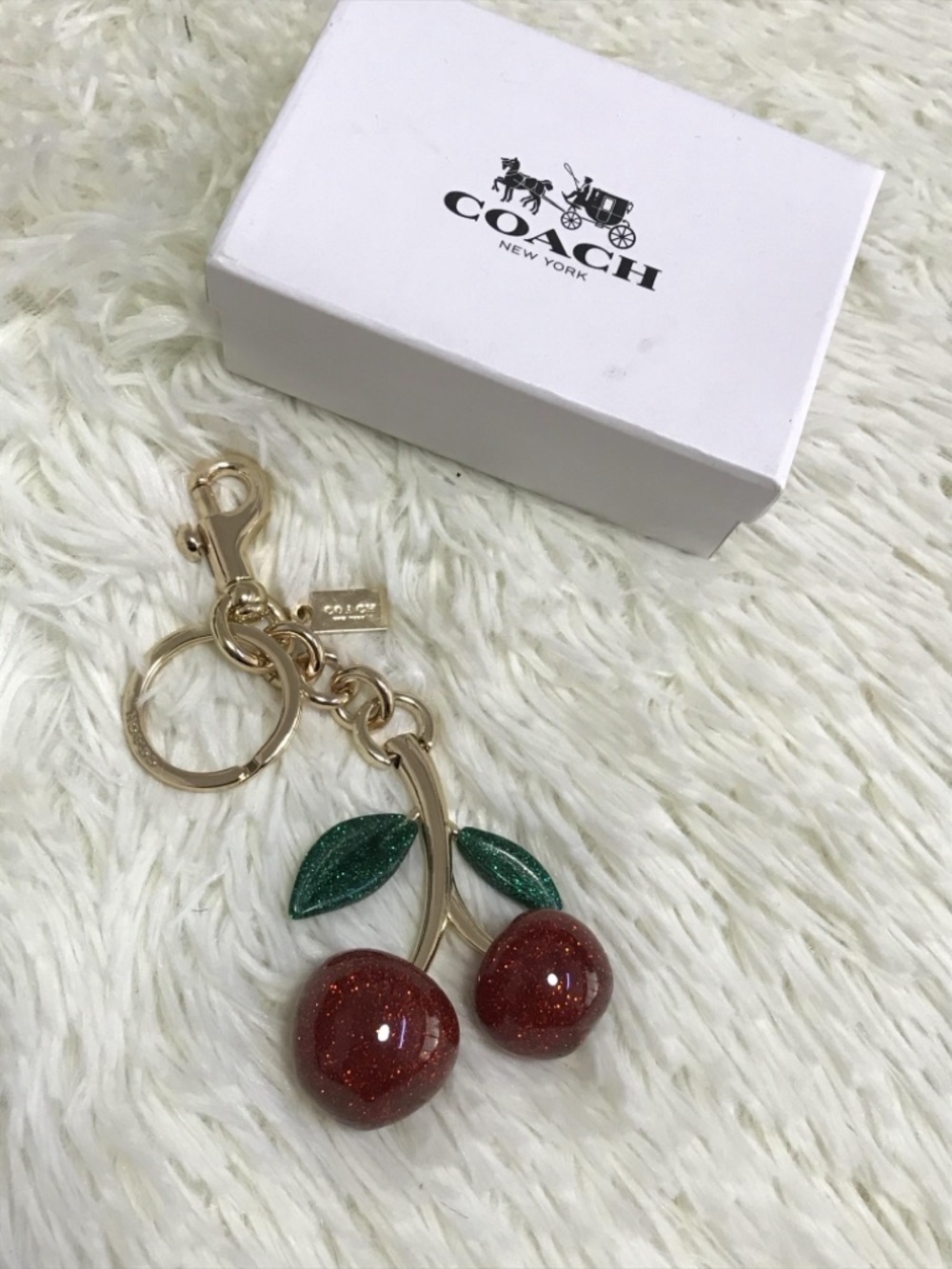 Coach Cherry Keychain